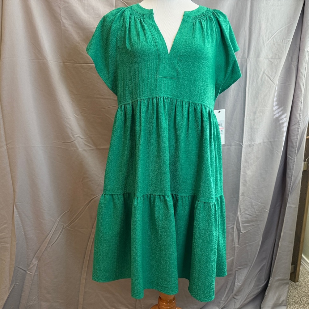 Calvin Klein Vibrant Green Dress